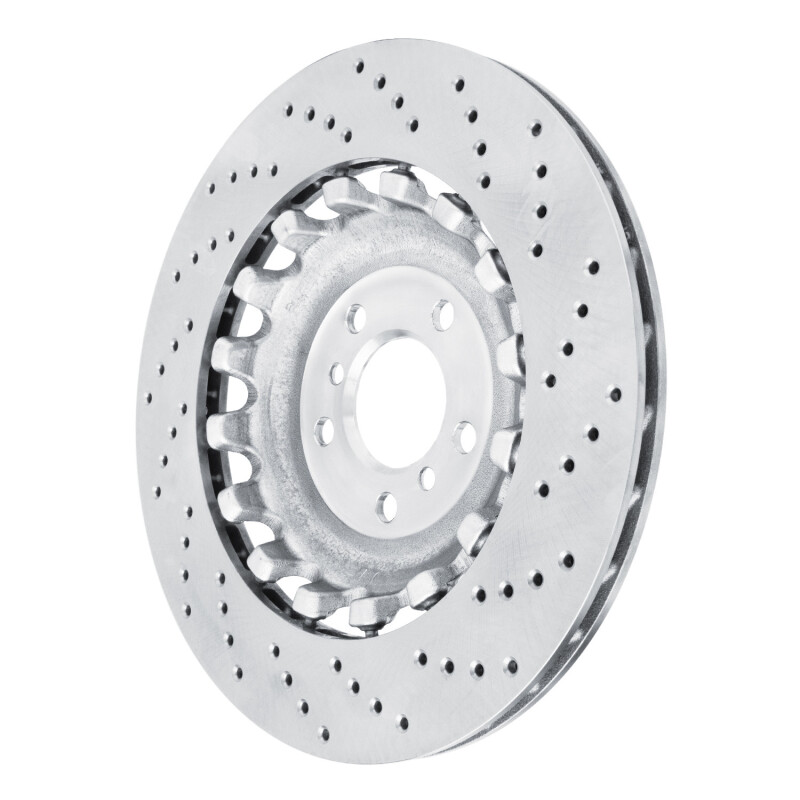 BMW M6 Brake Rotor (1) - Rear Left - R1 Concepts - Drilled Carbon Alloy GeoMET - `12-`19